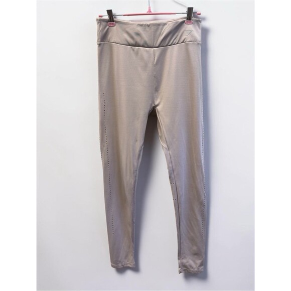 Gymshark Pants - Gymshark Beige High Waisted Training Leggings Size Large